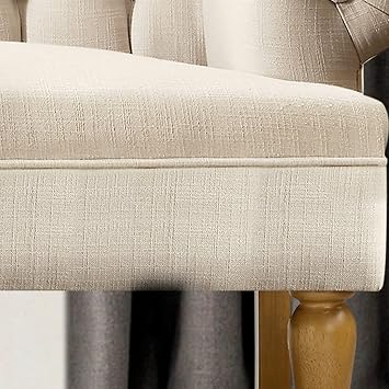 Rosevera Loveseat Sofa for Living Room - Linen, Classic Beige