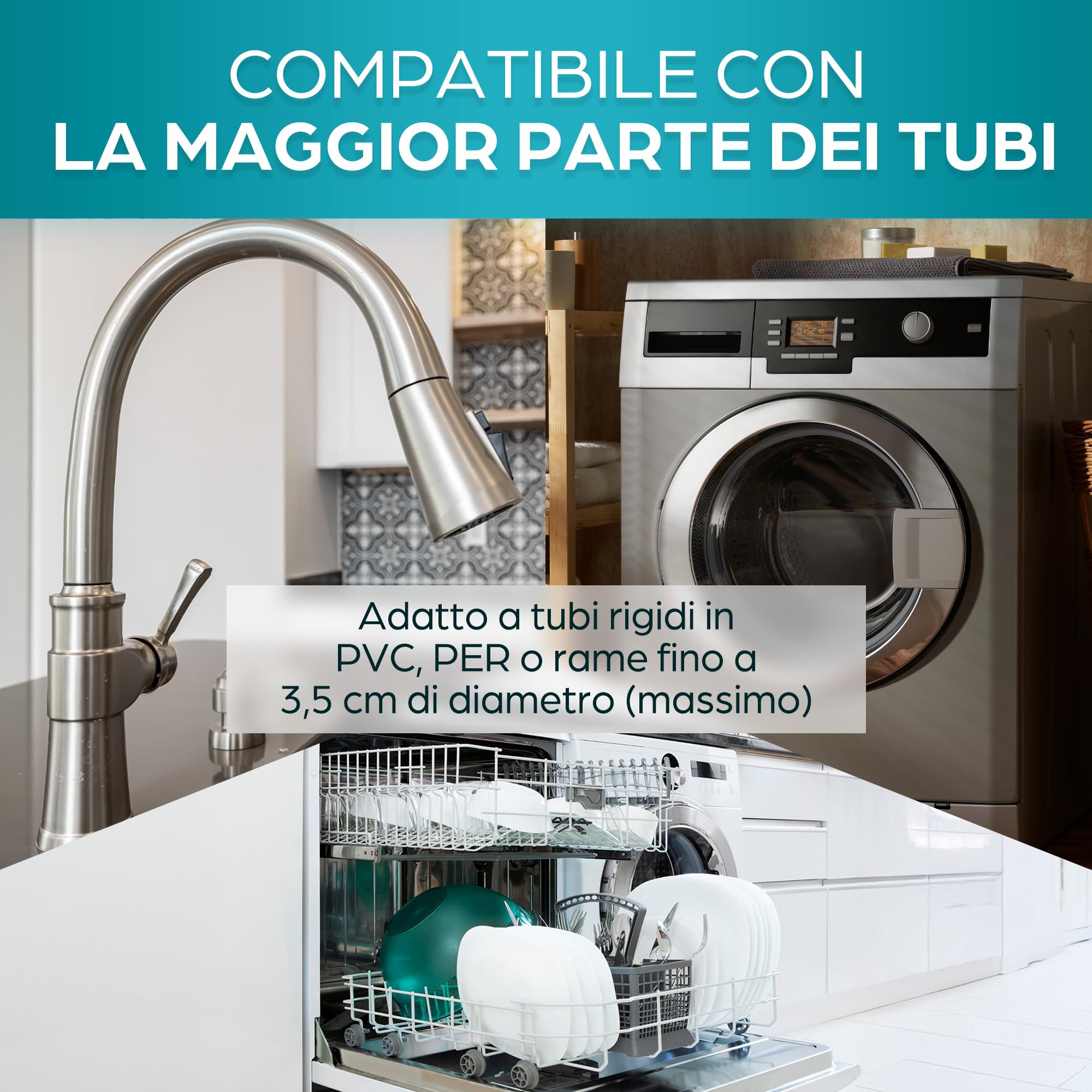 ORINKO® Magnetizzatore anticalcare - Trattamento Acqua Durezza Magnetico Eco-Friendly per Protezione Caldaia, Rubinetti e Lavatrice - Senza Sali e Senza Elettricità - Alternativa Naturale alla Resina