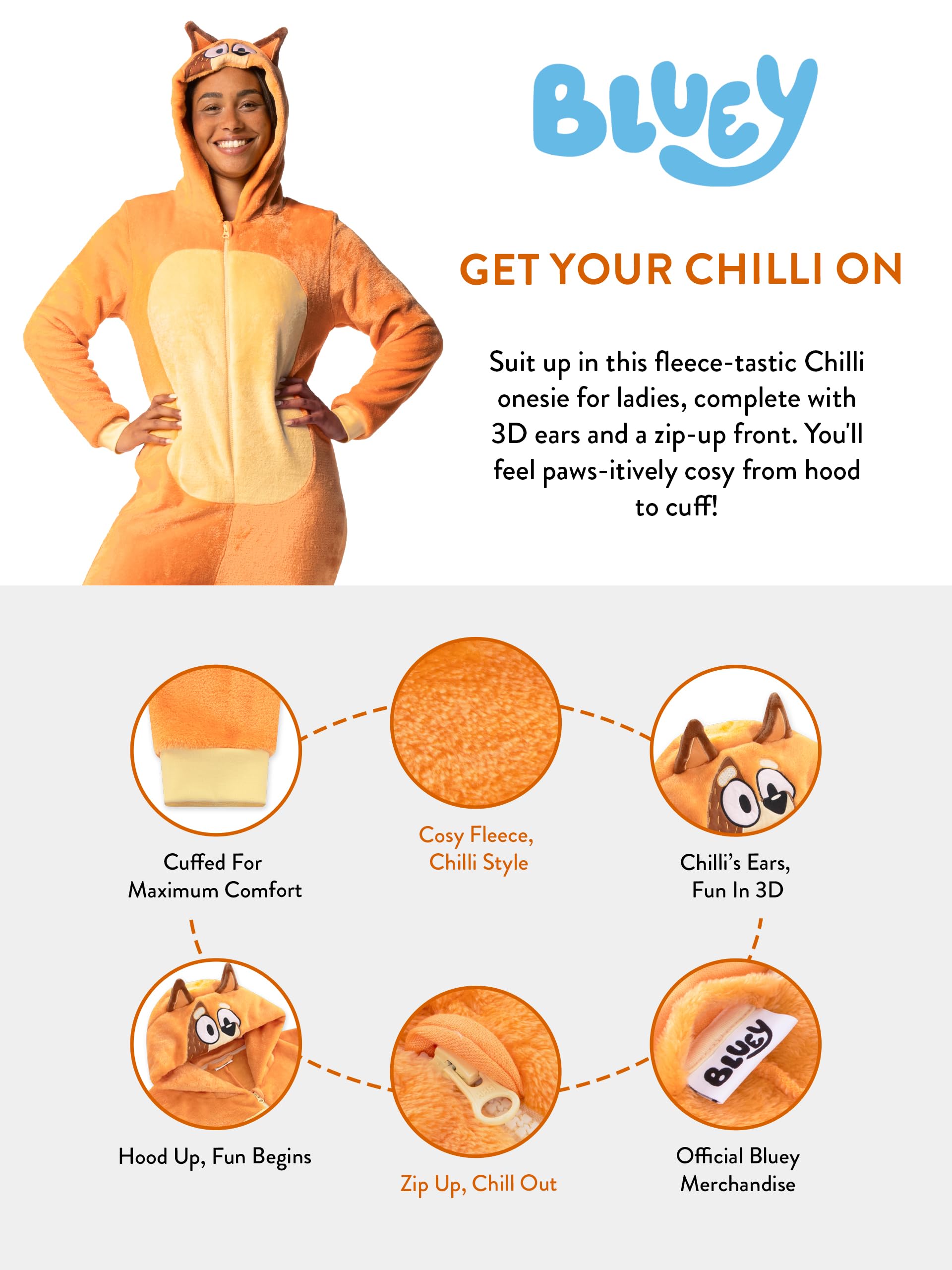 Bluey Pijama De Mujer Pijama Chilli | Mono De Mujer