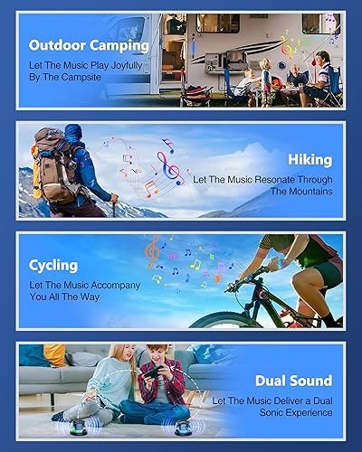 Miniatura 4 de Altavoz Bluetooth magnético para teléfono celular, resistente al agua, 8 horas, tiempo de reproducción, Bluetooth 5.3, luces LED multicolor,