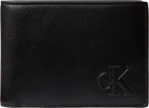 Calvin Klein BOLD CK Trifold Erkek Cüzdan Black OS