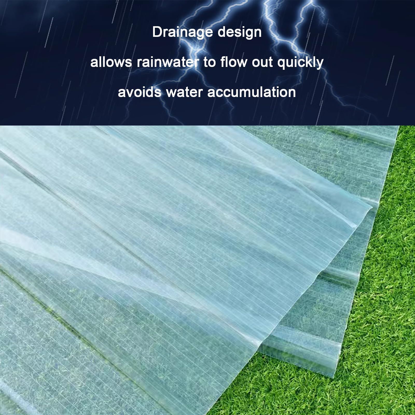 Panele dachowe z włókna szklanego do okładzin szklarniowych, izolujące ciepło, przezroczyste arkusze oświetlenia dziennego z ochroną przed promieniowaniem UV (0,9 x 1,4 m)