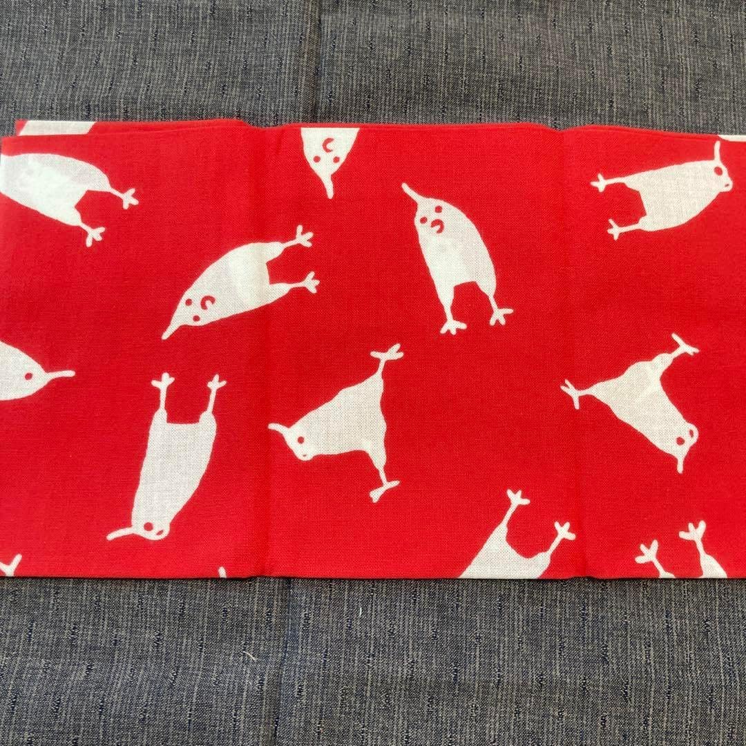 nugoo 注染手ぬぐい オカメインコ 紅色