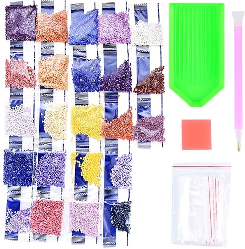 Miniatura 3 de Kit de pintura artística de diamante 5D para bricolaje, diseño de punto de cruz, diseño de dibujos animados, lienzo con diamantes de imitación,