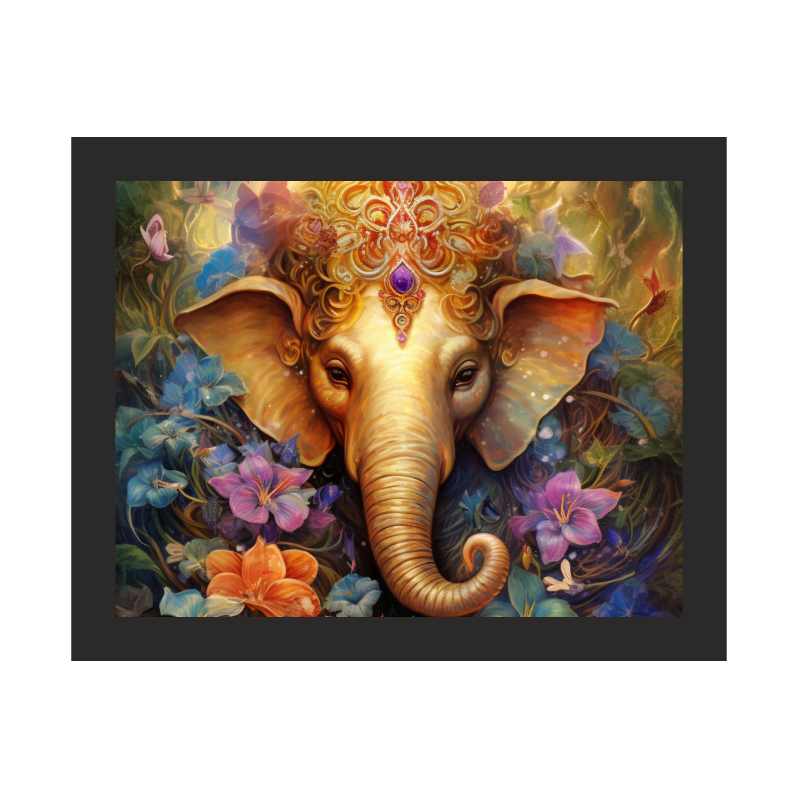 Electric Ganesha: 12x15 Landscape