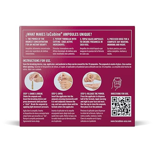 Miniatura 2 de laCabine Suero de ampolla con efecto botulinum para reducir la apariencia de líneas de expresión y arrugas con glucanos beta y ácido hialurónico