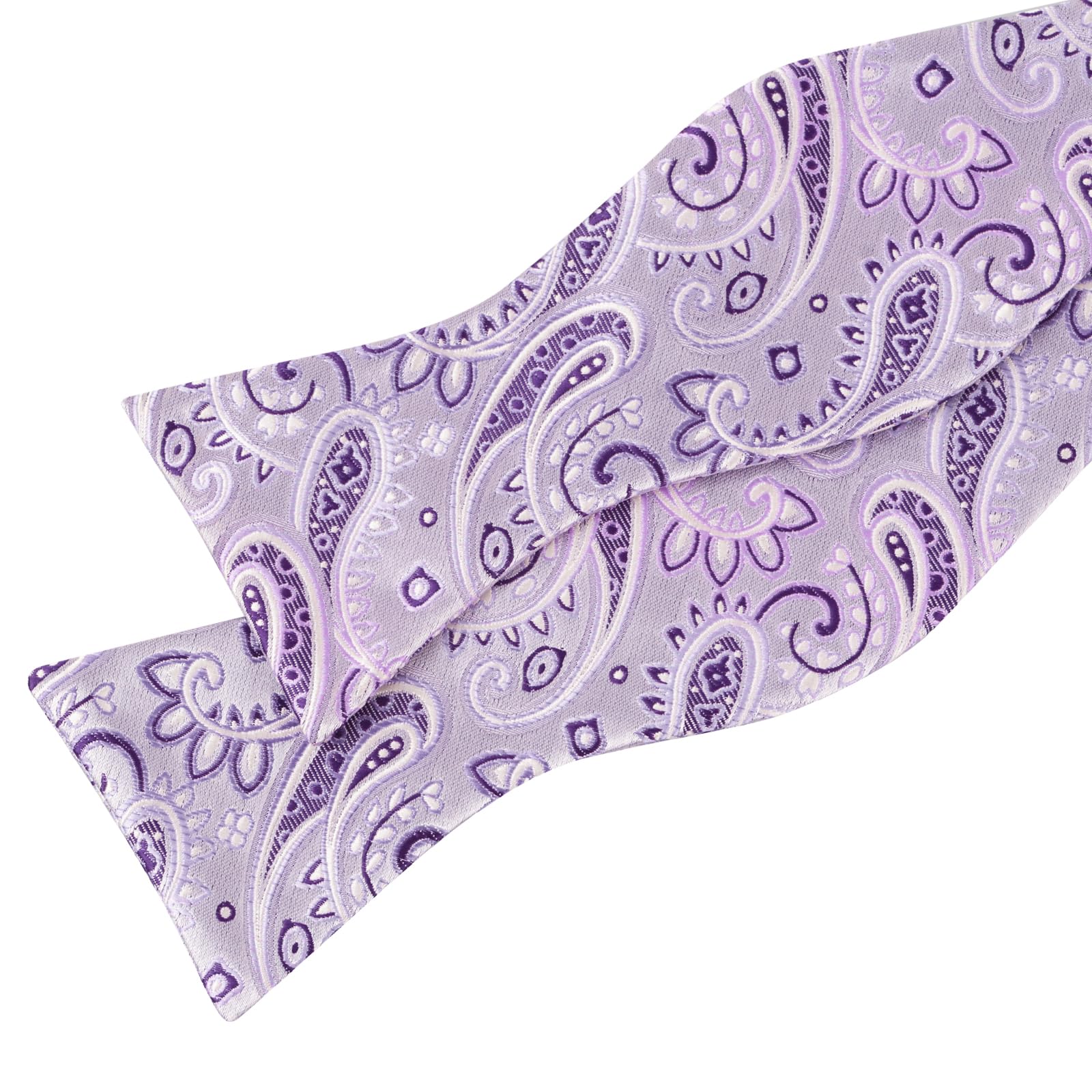 Alizeal Juego de pajarita para hombre, diseño de cachemira, jacquard, para negocios, boda, fiesta, con pañuelo