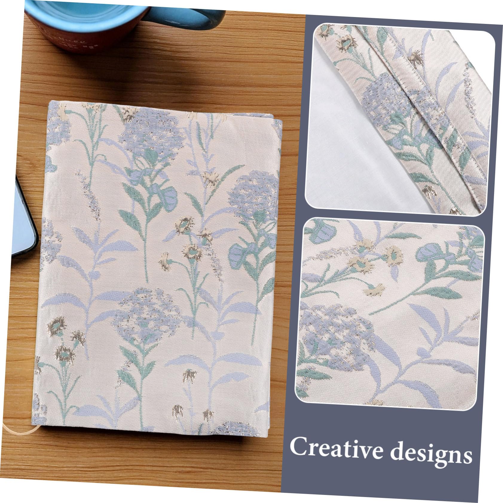 NUOBESTY 5pezzi Copertura Per Libri Decorativa e Pratica Maniche Regolabili Per Note e Libri Protezione Riutilizzabile Per Studenti Con Design e Resistente