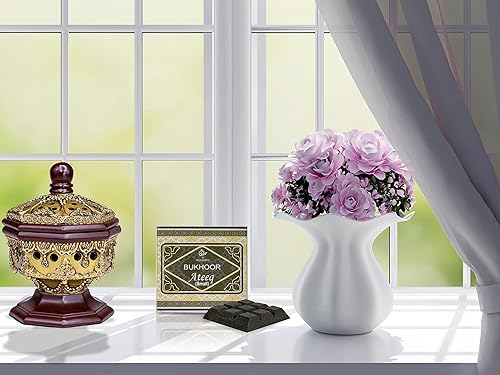 Miniatura 6 de AM Regal Metal Bakhoor - Quemador de incienso e incienso Ateeq Bukhoor (3 x 1.57 onzas)