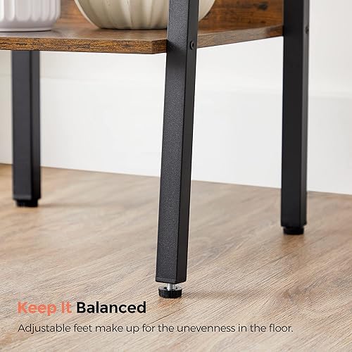 Miniatura 38 de VASAGLE Estantería estrecha de 5 niveles, 11.8 x 23.6 x 66.9 pulgadas, estante de escalera para oficina en casa, sala de estar, dormitorio, cocina,