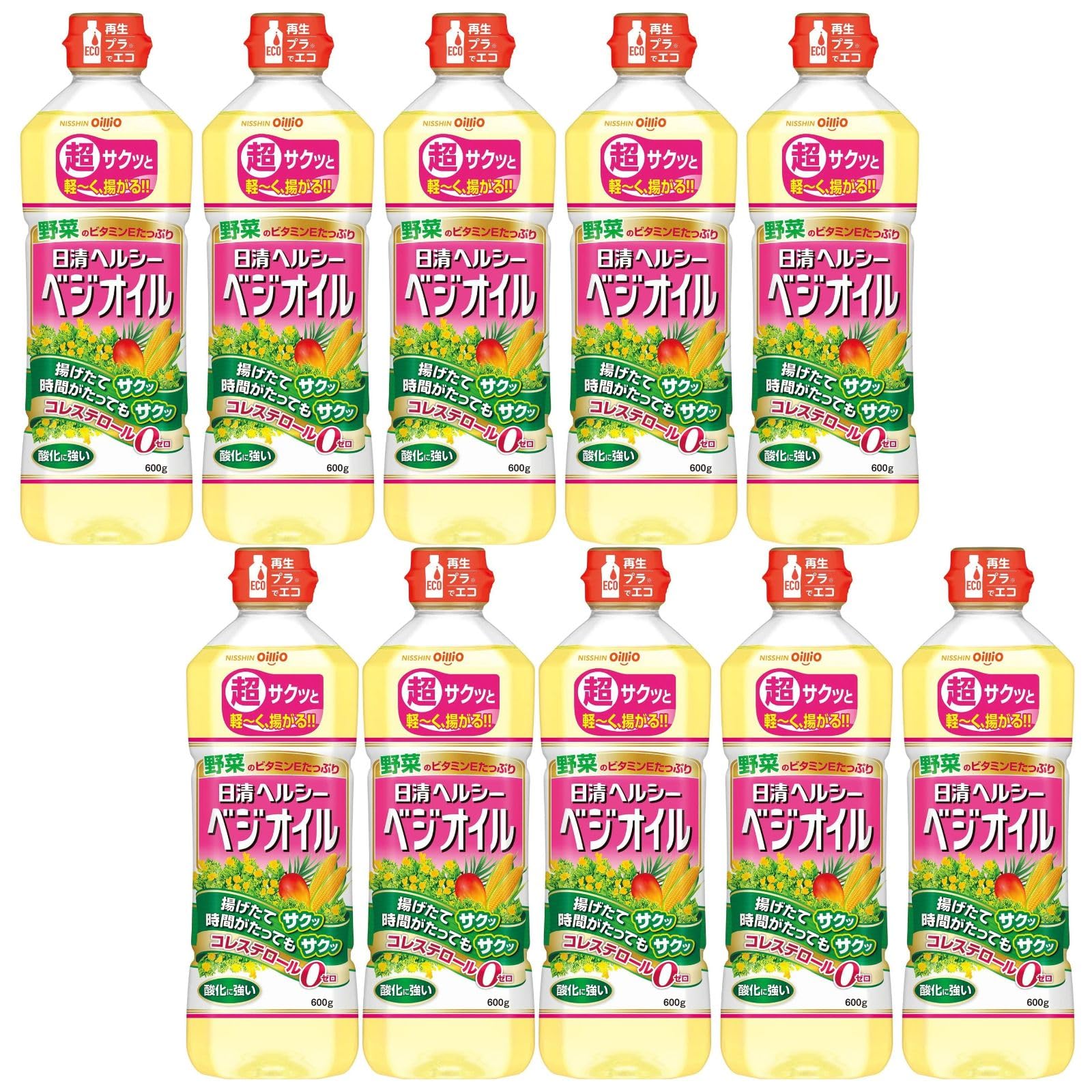 Amazon | 日清オイリオヘルシーベジオイル 600g×10個 | 日清オイリオ