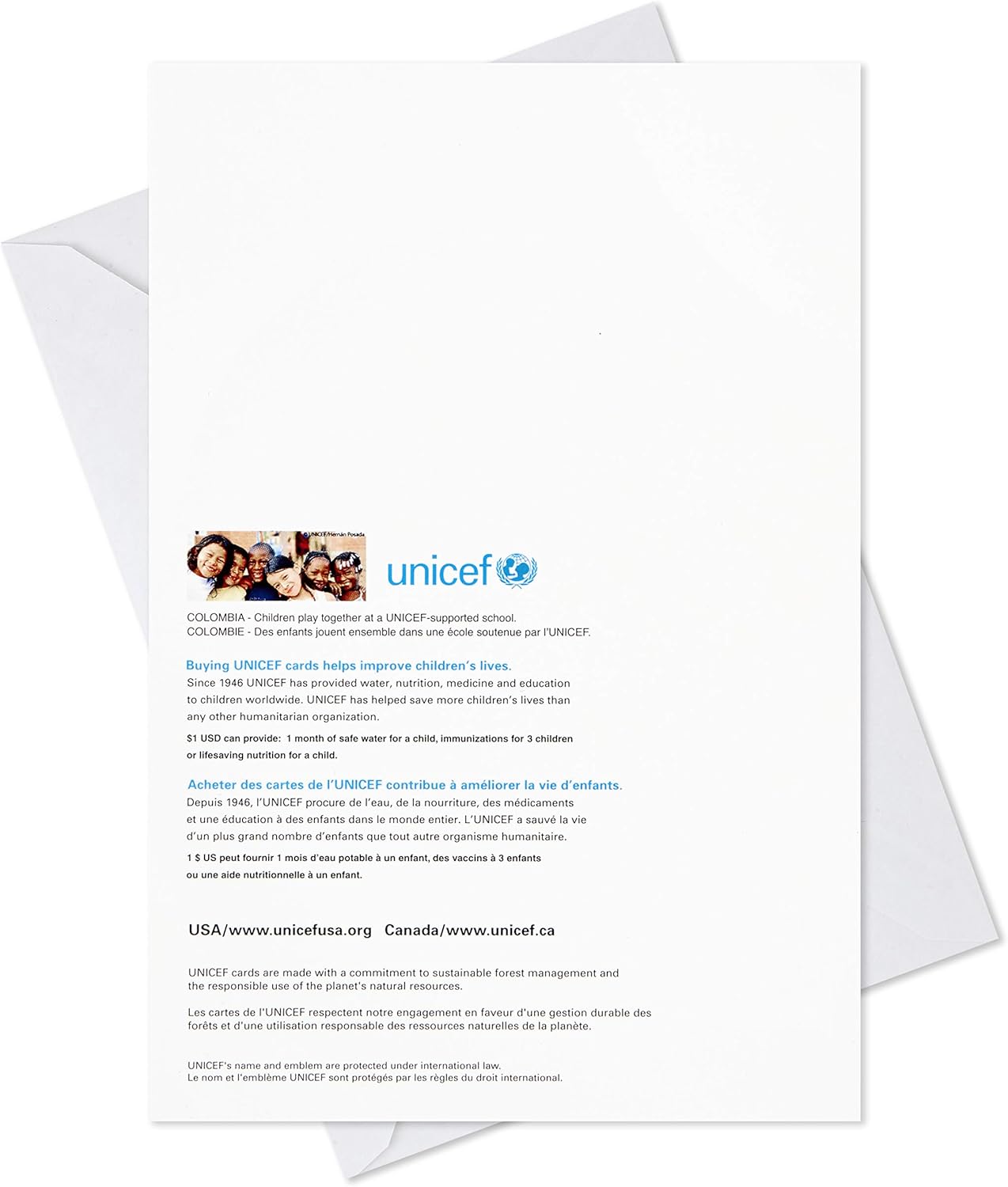 Amazon Hallmark ユニセフ クリスマスカード 箱入り グリーティングカード 文房具 オフィス用品