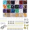 Xkqjlp 1180Pcs Crystal Beads for Jewellery Making Kit Beads for Bracelet Making Gemstone Beads for Adult Bracelet Necklace Earring DIY Jewellery Craft