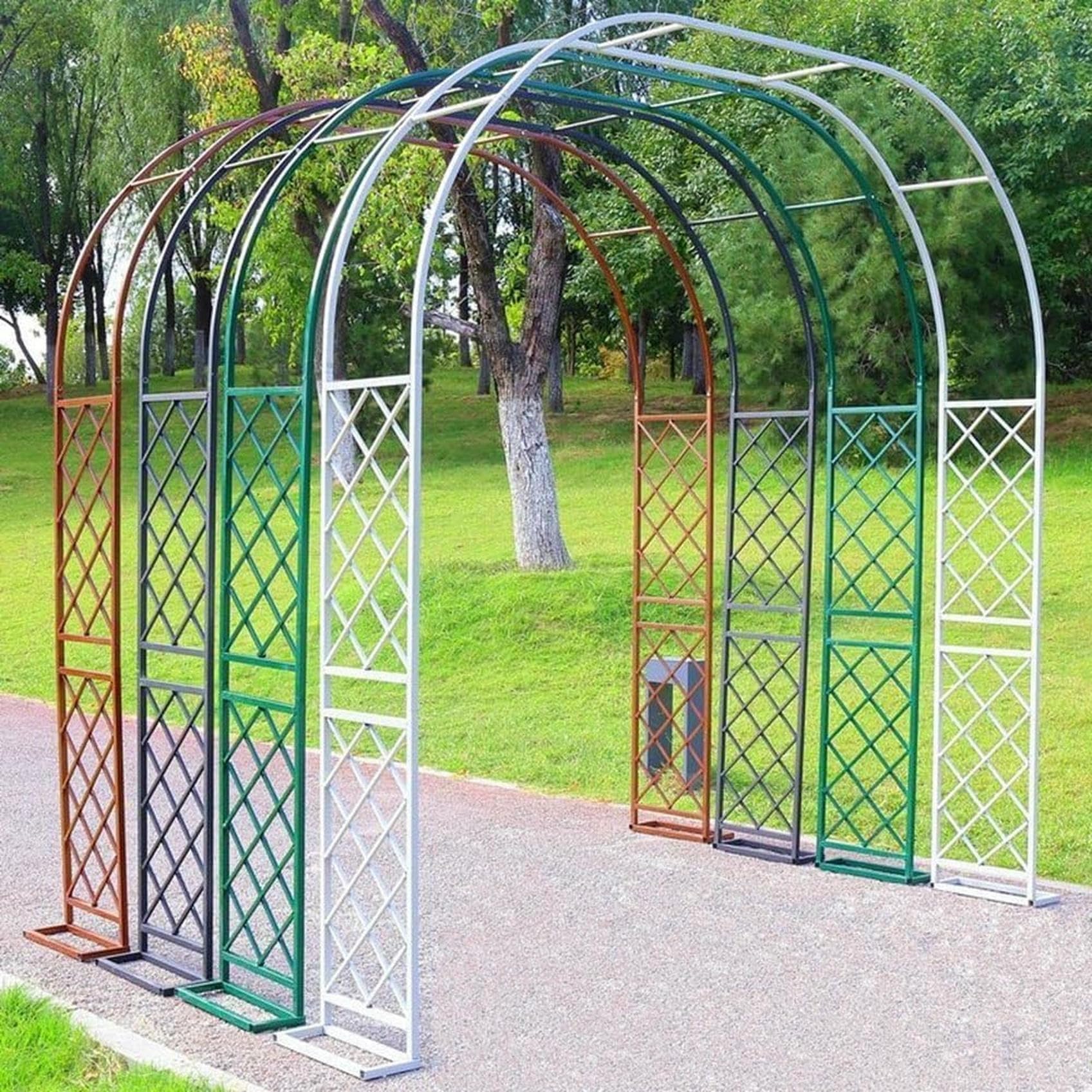 Elegancka podpórka dla roślin pnących, wszechstronna pergola zewnętrzna na wesela i dekoracje ogrodowe, idealna do ekspozycji roślin wewnętrznych i zewnętrznych