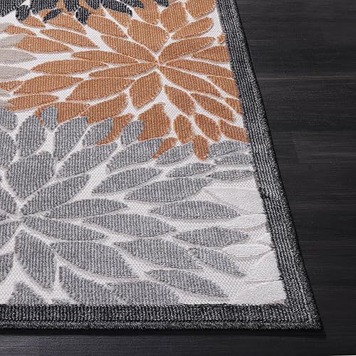 Miniatura 391 de CAMILSON Indoor Outdoor Rug 5x7 Bohemian Medallion Floral Area Rugs for Indoor and Outdoor Patios Easy-Cleaning Non-Shedding Living Room Garden and