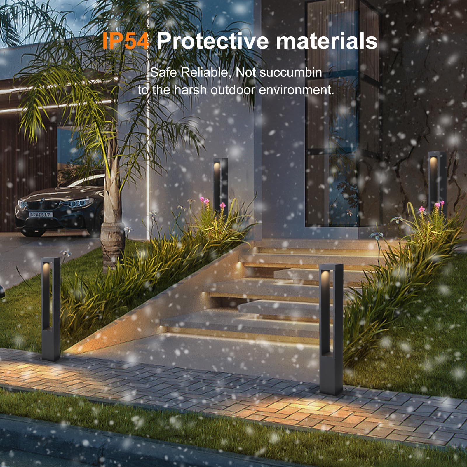 Garden Lights Outdoor Decoration Lawn Lamp Waterproof LED For Yard Pathway Landscape Bollard Solar Power Lighting - View #9