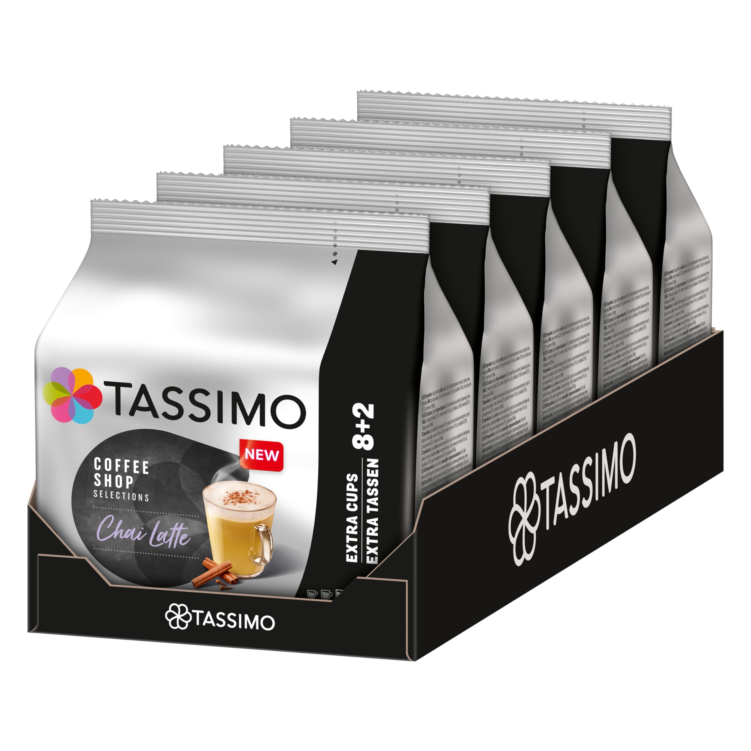Tassimo Coffee Shop Selection Chai Latte Kapseln 5 x 10 Pads, 50 Teekapseln