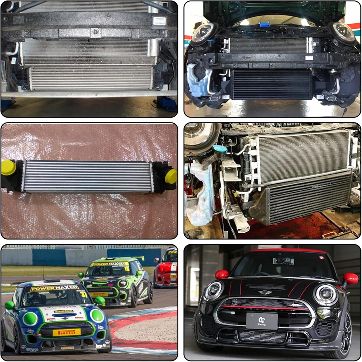 Front Mounting Performance Intercooler for BMW Mini Cooper One D F54 F55 F56 B37;Cooper S F54 F55 F56 F60 B46&B48; Cooper SD B47; Engine 2014+;Mini JCW F57 MKB:B48&B20 2016+