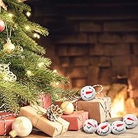 Vista 5 de Sumind - Juego de 36 bolas divertidas para peleas de bolas de nieve con bolsa, primera bola de copos de nieve, bolas rellenas suaves falsas