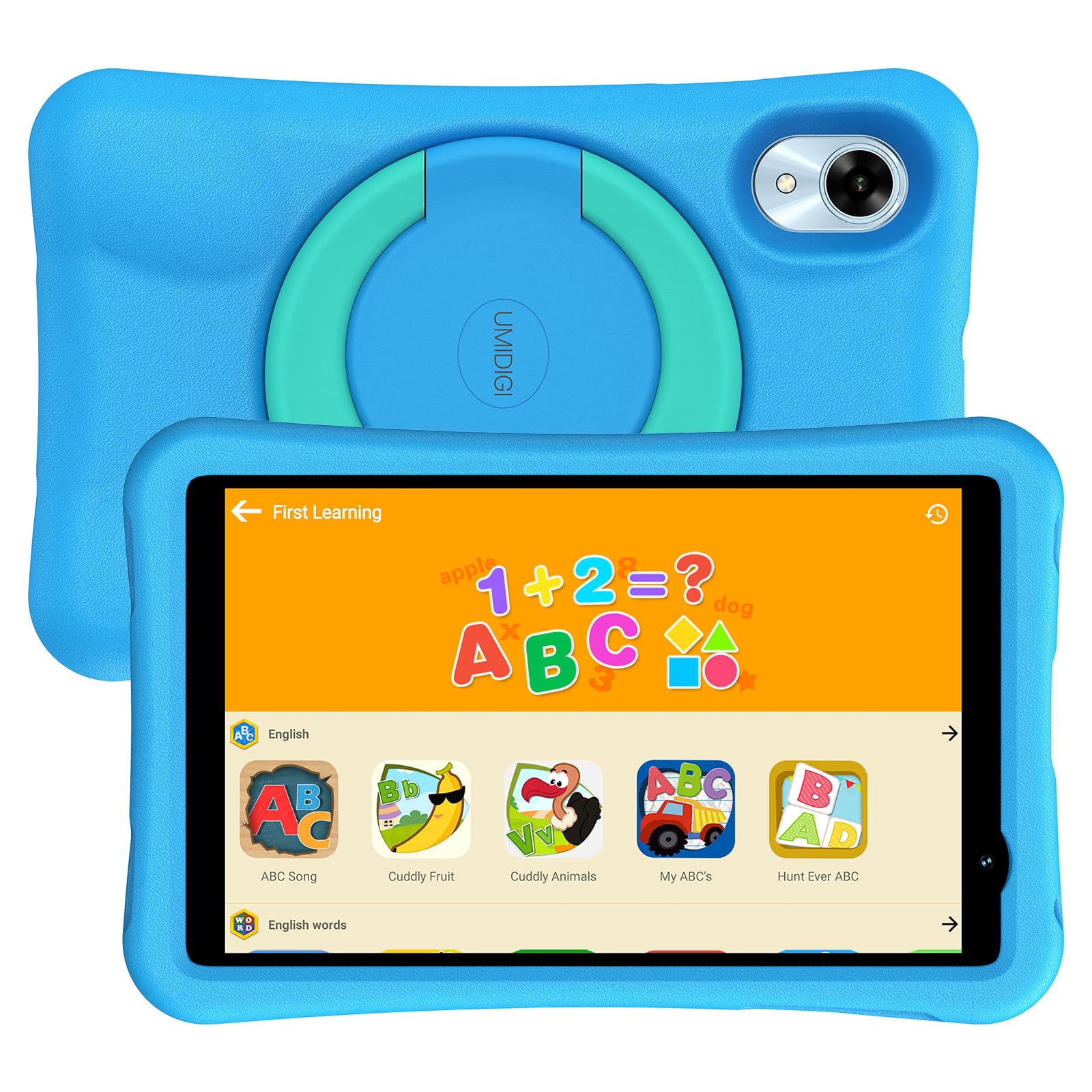 UMIDIGI Tablet para Niños 8 Pulgadas, G1 Tab Mini Kids Tablet, 7GB (3+4) + 32 GB/TF 1 TB, Quad-Core, 6000 mAh, Tableta Infantil con Control Parental, WiFi 6/BT5.0, Dual 5MP Cámara