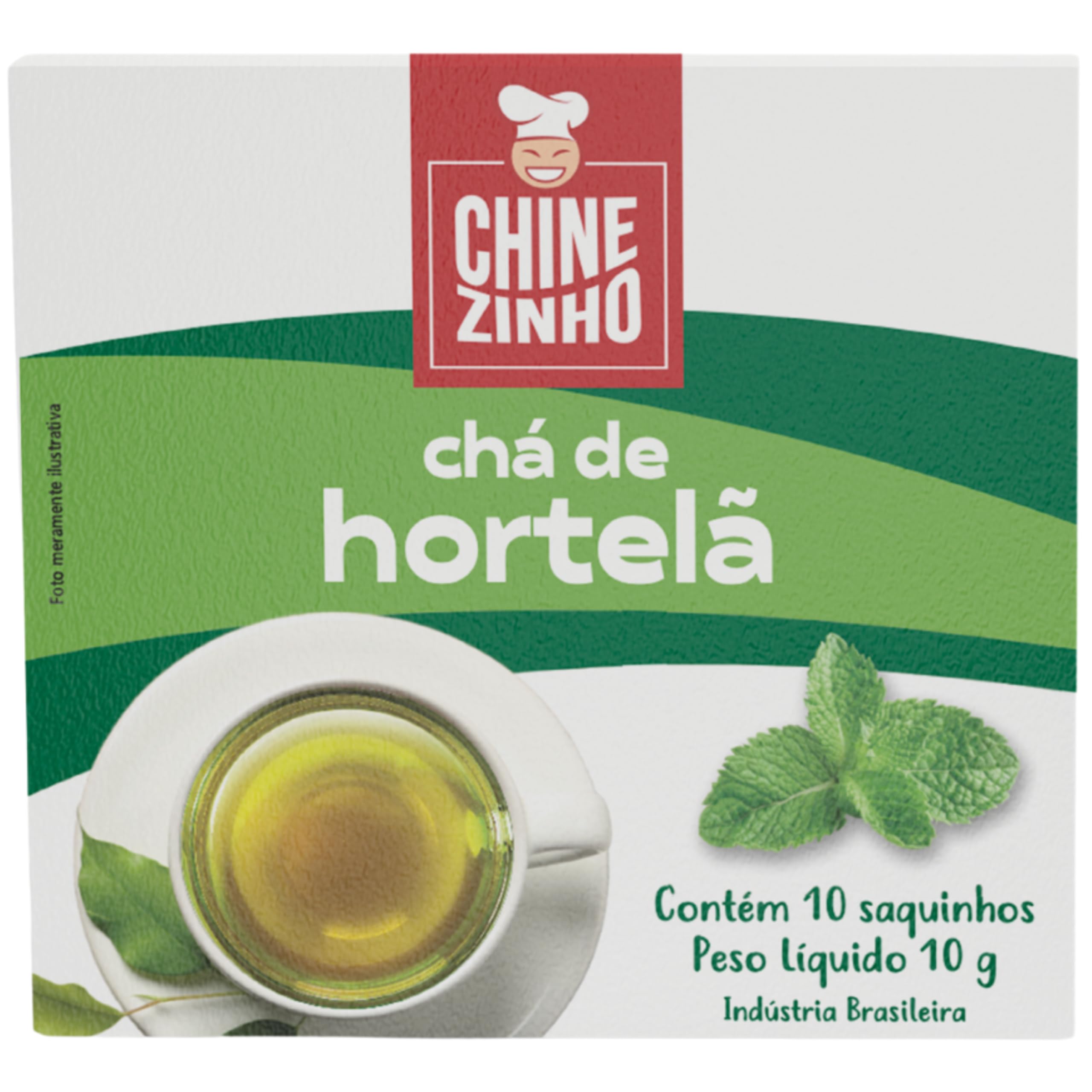 Chinezinho, Chá de Hortelã, Para infusão, 10 Gramas com 10
