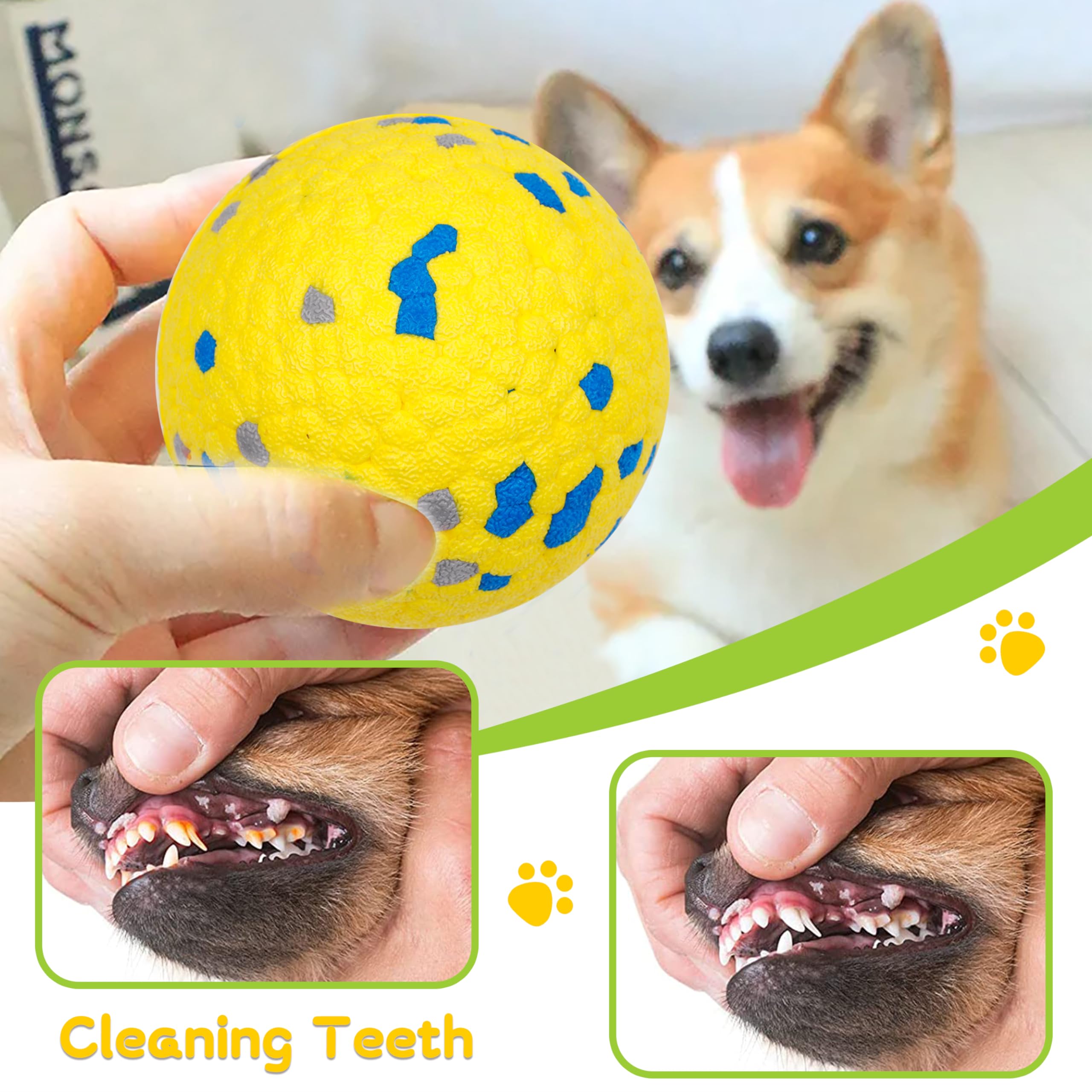 Tous Les Pour Paws Interactive Hyper Rapporter Super Bounce Balles De Tennis Jouet Pour Chien, Sans Danger Pour Les Animaux Jouets Pour L'exercice Et