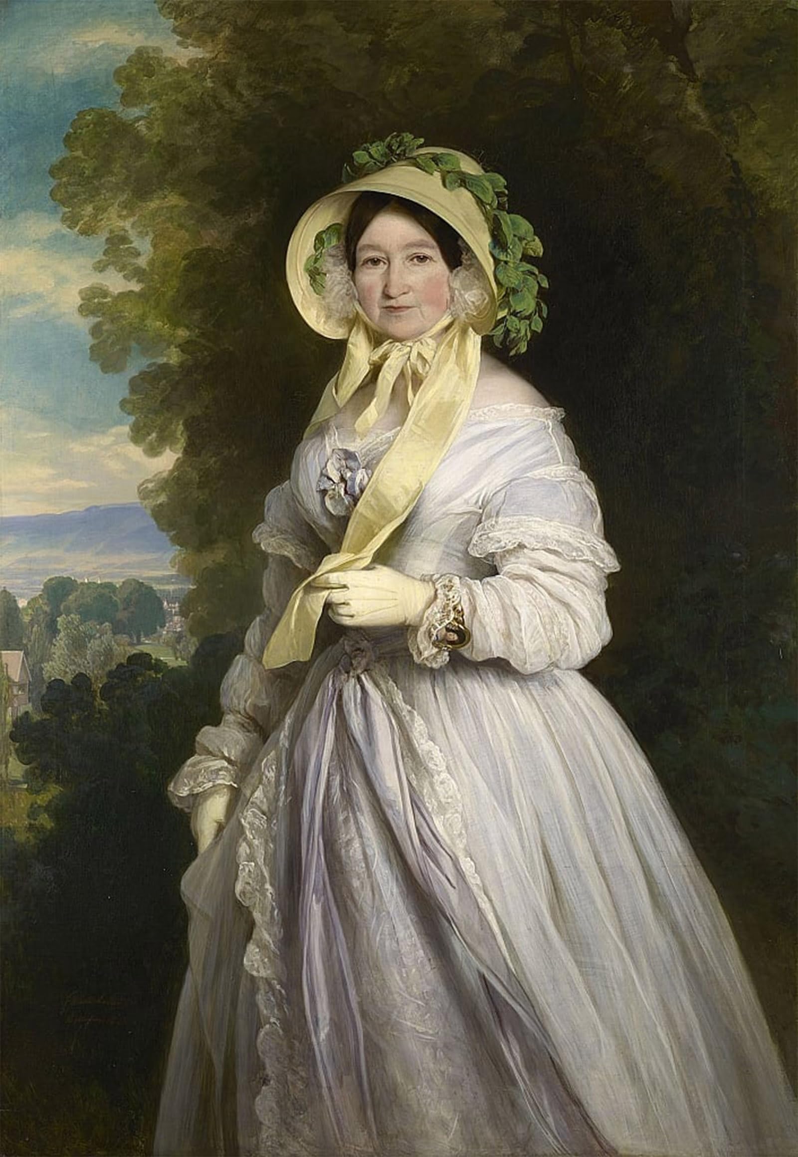 SERENDIPITP Aesthetic Poster Photo Wall Print Retro Picture Portrait of Duchess Anna Feodorovna of Russia by Xaver Winterhalter Modern Wall Artwork for Home Decor 60x90cm