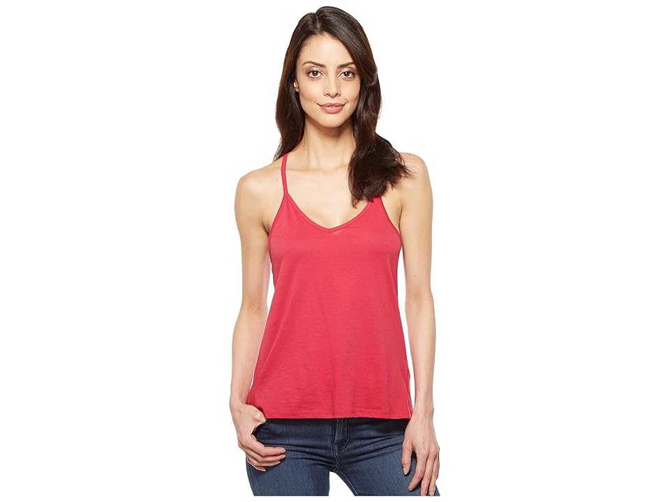 

Alternative Satin Jersey Strappy Tank (Summer Berry) Women's Sleeveless