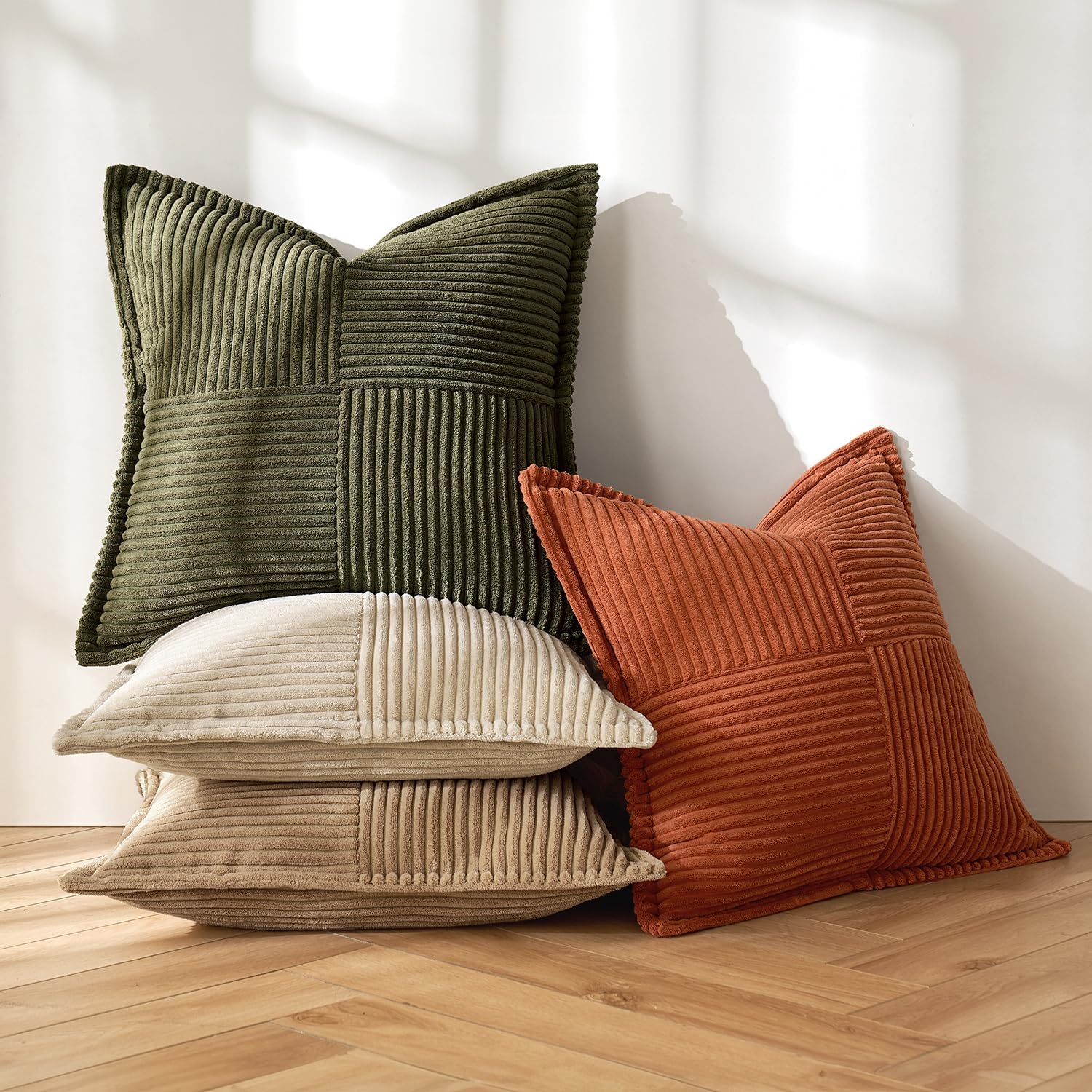 Amazon.com: MIULEE 4 Packs Corduroy Pillow Covers Throw Pillow Covers