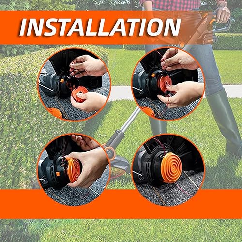 Miniatura 5 de WA0007 - Línea de recortadora de cuerda compatible con Worx WG115 WG116 WG117 WG118 WG119 WG124 recortadora de cuerda, piezas de repuesto de línea