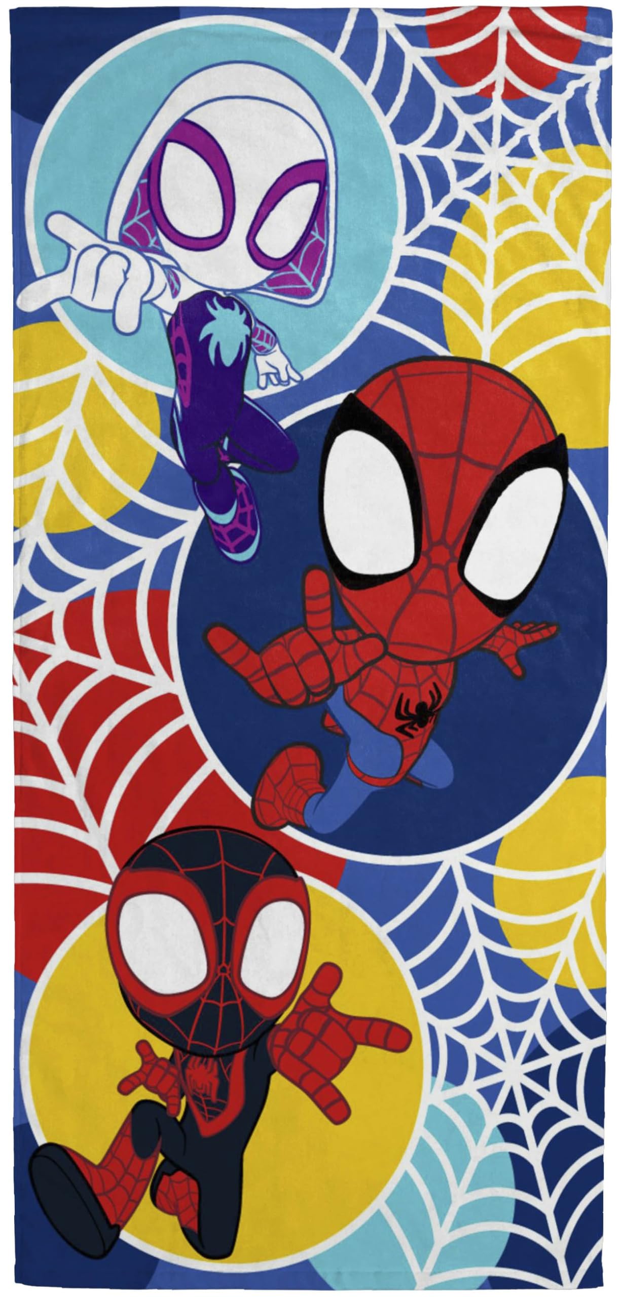 Spidey And His Amazing Friends Kinder-Badetuch 70x140 Cm - 100% Baumwolle Marvel Design