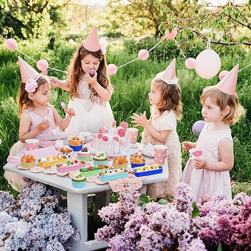 Miniatura 7 de Dandat 120 piezas de mini moldes para pan con tapas y cucharas, 60 moldes rectangulares de papel de aluminio de 7 onzas para hornear, 60 moldes