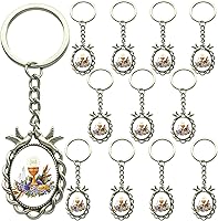 Vista 1 de Llavero Primera Comunión (12 PCS) Útil Comunión Recuerdos de Primera Comunión, plateado