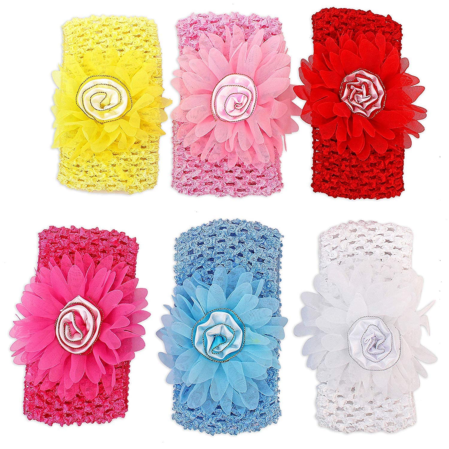 Trendy Club Set of 3 Fancy Cute Fabric Hair Bands for Newborns, Baby Girls and Girls - Multicolor (B07MH2L5Q3) Amazon Price History, Amazon Price Tracker