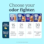 Fresh Step Clumping Chat Litter, Multi-Cat, longue durée de contrôle de l'odeur Kitty Litter avec charbon activé, formule à faible poussière, 14 Voir lb