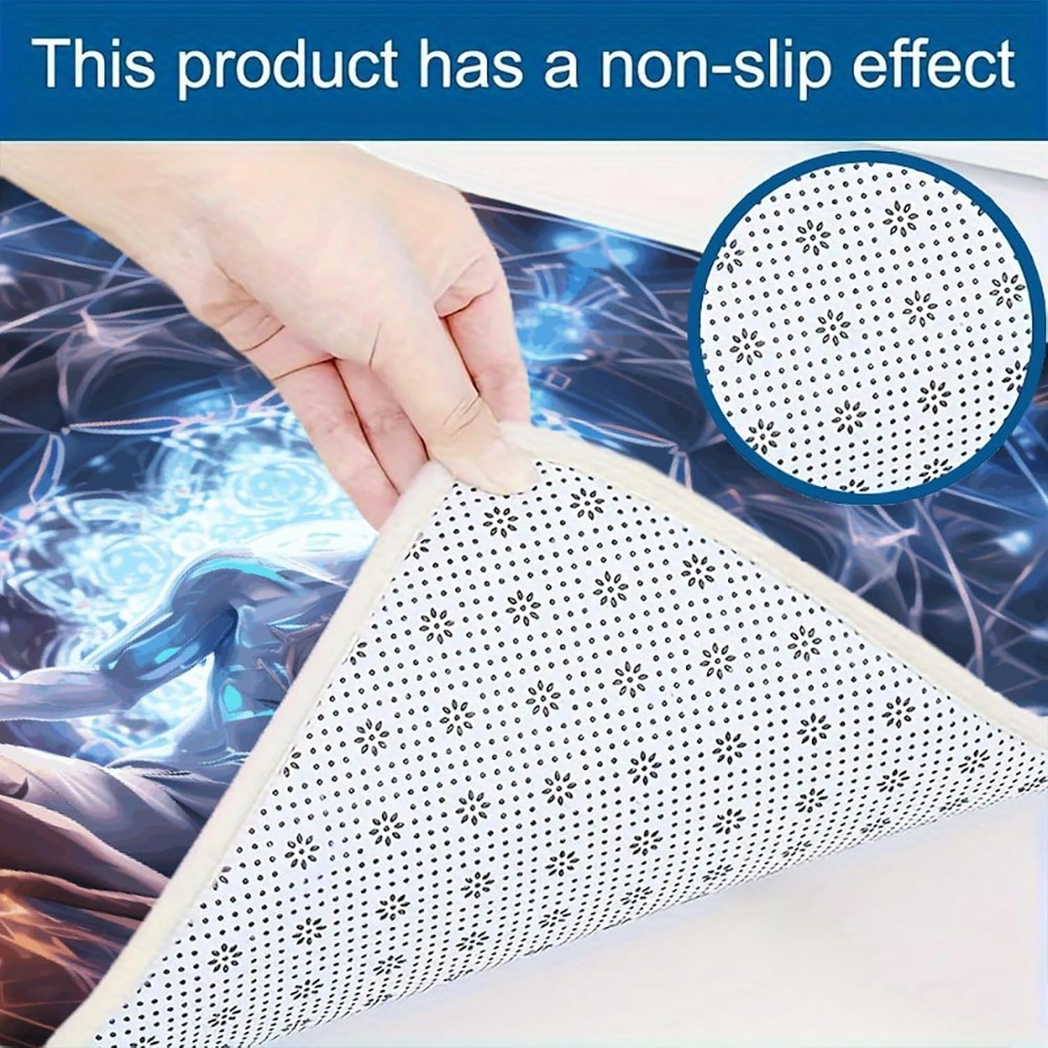 Meditation Energy Kitchen Mats Soft Absorbent Rugs for Floor Non Slip Washable Kitchen Mats Fashion Rectangular Rugs for Three-Piece Set for Laundry Office Home Sink