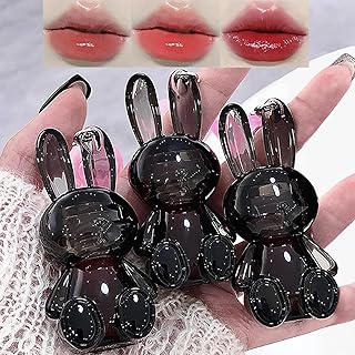 3Colors Cute Rabbit Lip Gloss, Moisturizing N...