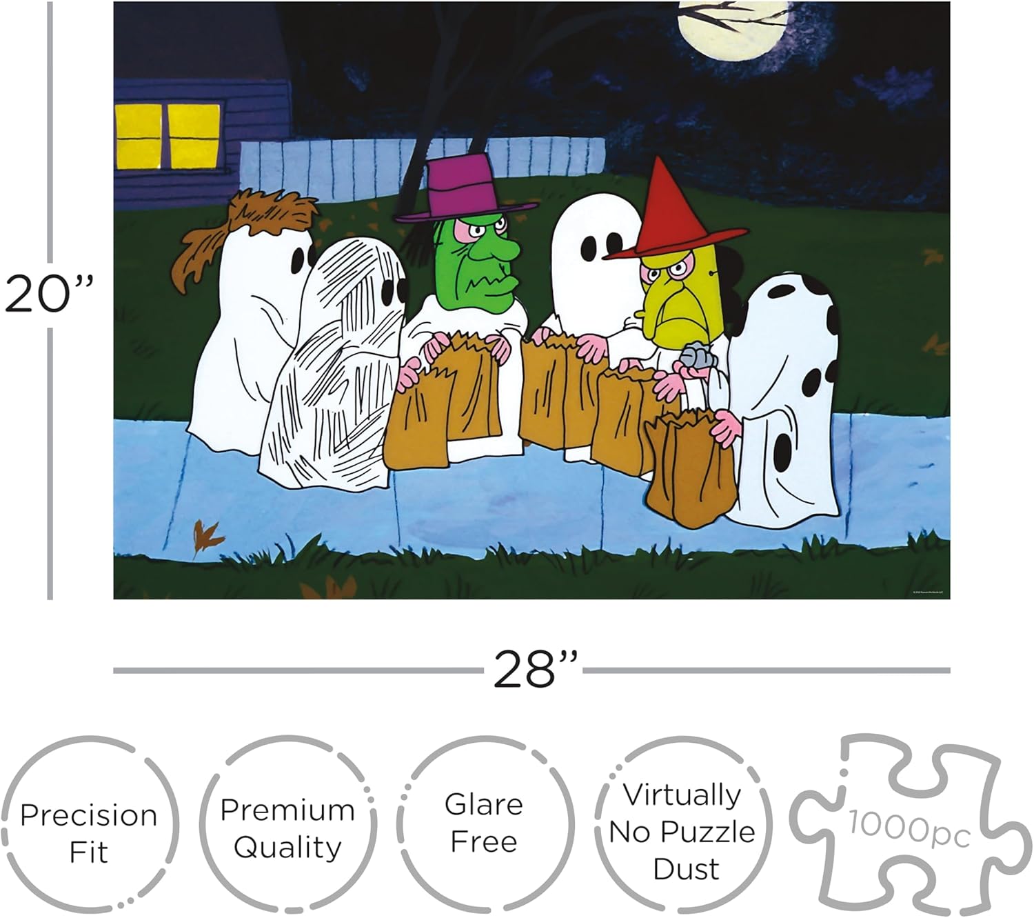 Aquarius Peanuts Trick Or Treat (1000 Piece Jigsaw Puzzle) - Officially Licensed Peanuts Merchandise & Collectibles - Glare Free - Precision Fit - 20x28 Inches
