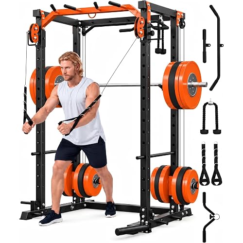Power Cage with Cable Crossover and LAT Pulldown