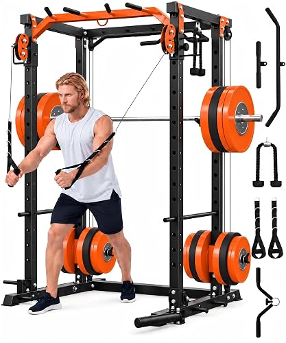 PeacefulHues Heavy Duty Power Cage Multi-Functional product photo (Strength Machines) — ScooterReviewPro review