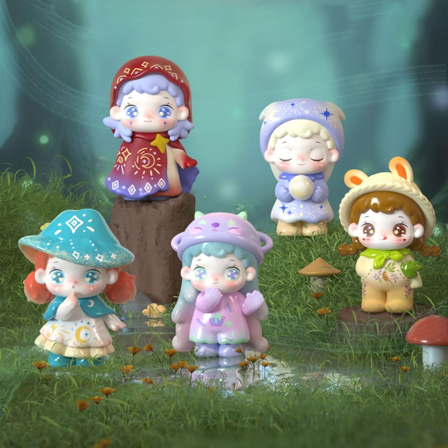 Magic Academy Series Blind Box Figures, Random Design Action Figures Collectible Toys for Birthday Gift, Home Decorations, Single Box