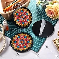 Vista 4 de 16 unidades de discos acrílicos redondos circulares transparentes de 0.08 pulgadas de grosor, para marcos de fotos, pintura y manualidades