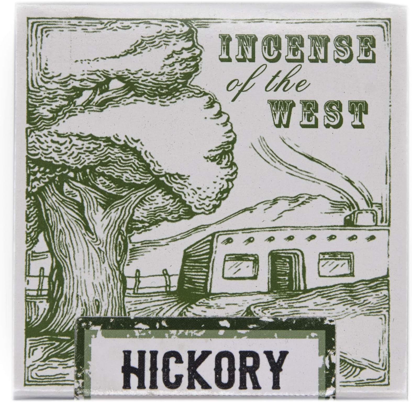 Incienso de Santa Fe - Hickory Natural Wood Incense Bricks Without Holder, 40 Count - Made in the USA