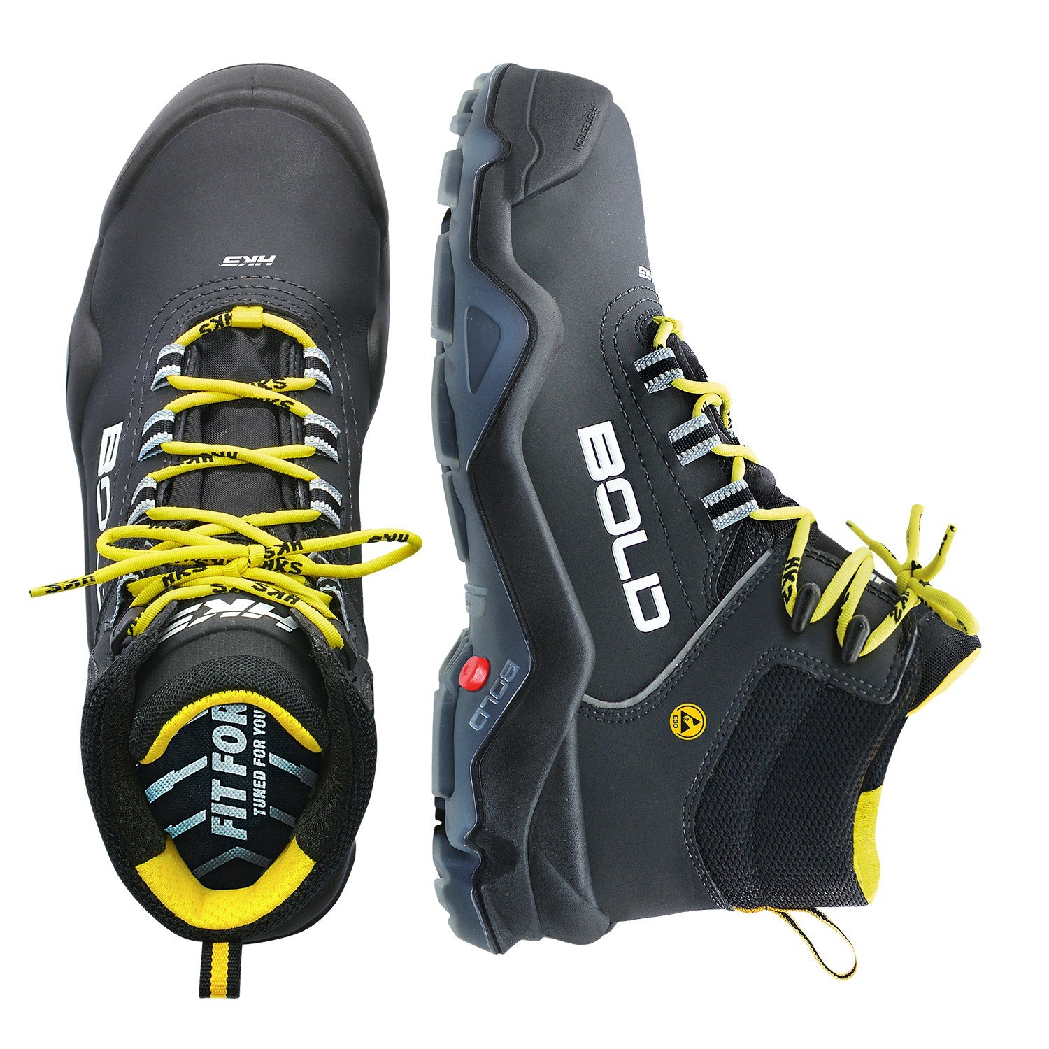 HKS Drive 1 VTP - S3 ESD SRC - Sicherheitshalbstiefel 45 Schwarz