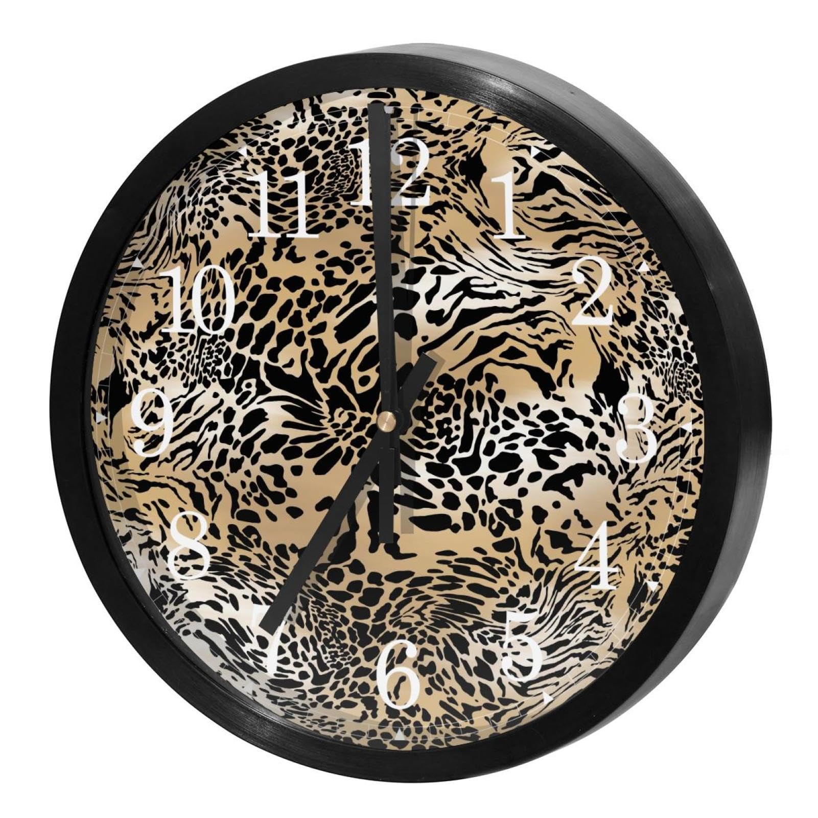 Horloge murale silencieuse à quartz marron pour éliminer le bruit du tic-tac