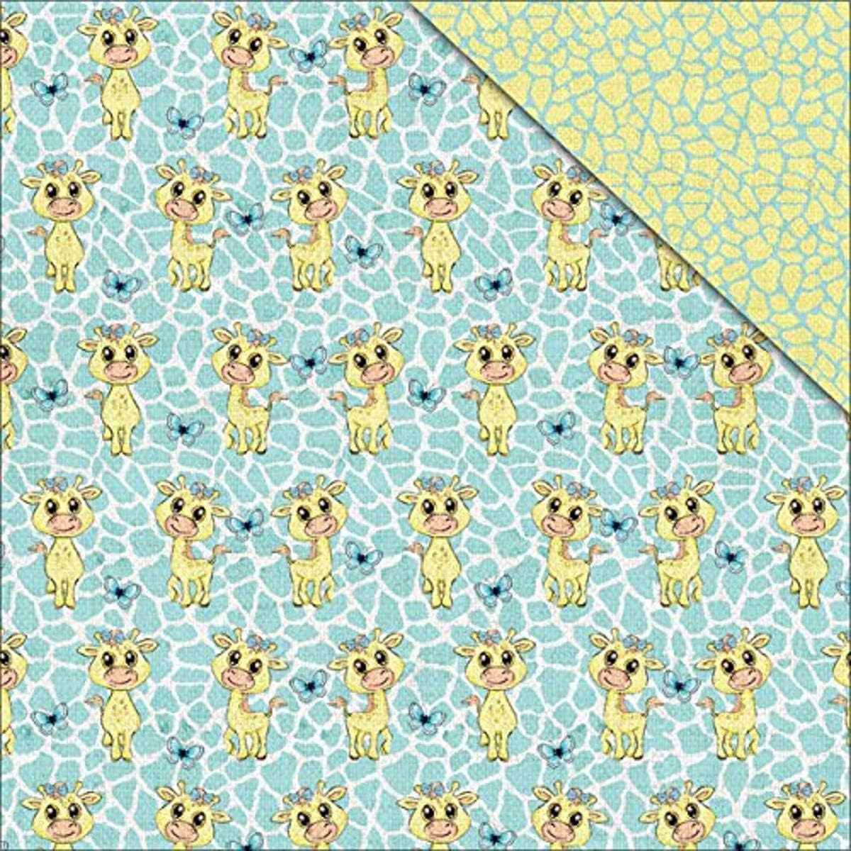 Fabscraps C81 003 Zooty Cuties Double-Sided Cardstock (25 Sheets Per Pack), 12" x 12", Craft Giraffe, Assorted