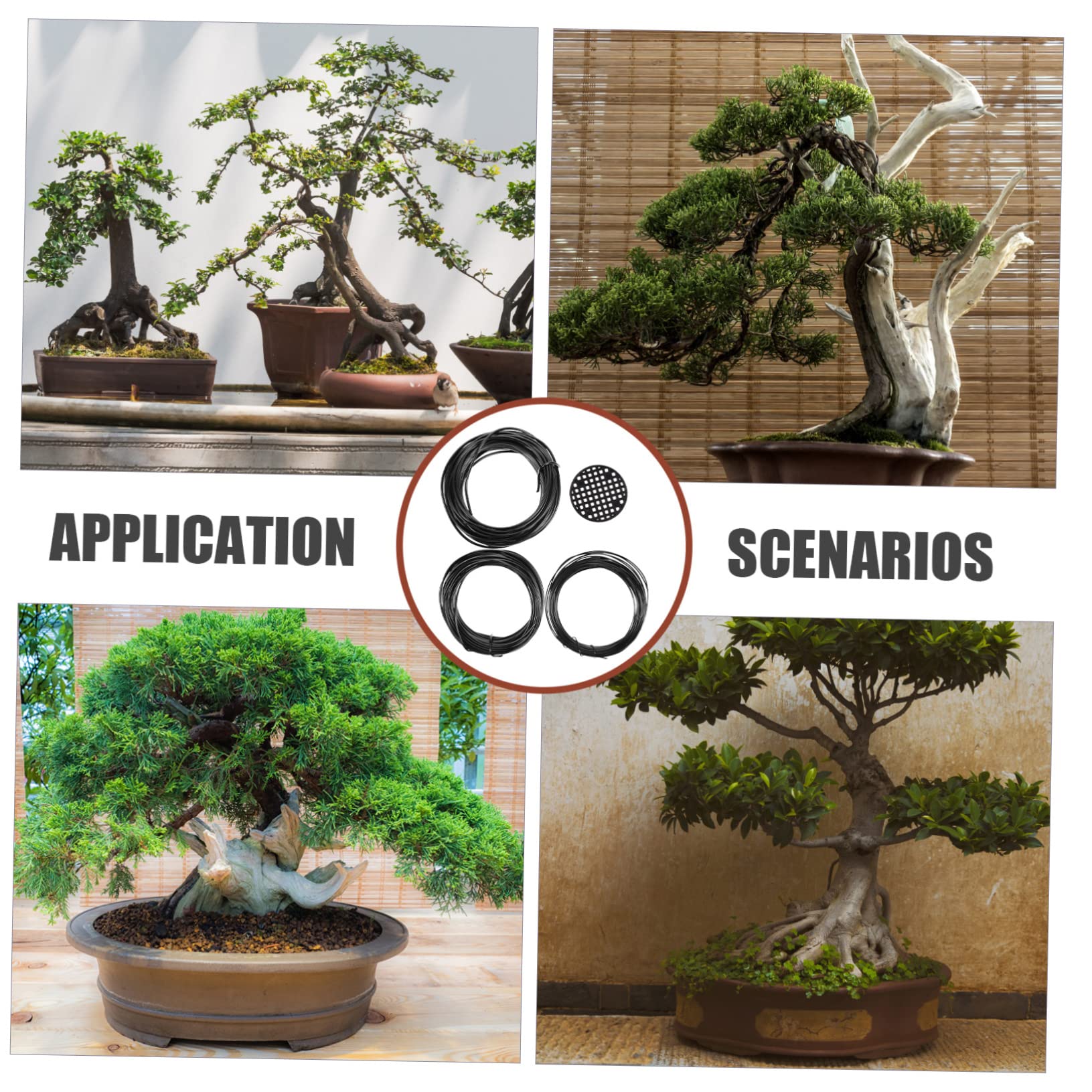 Levemolo Aluminum Garden Wire Set Bonsai Training Wire 12 Colors 1 Set Easy to Bend and Twist for Bonsai and Gardening