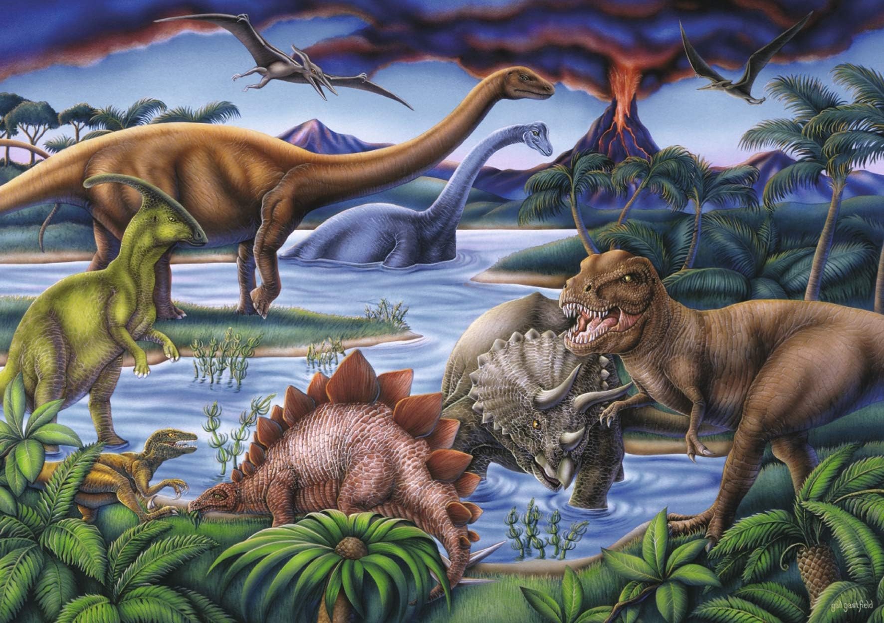 Ravensburger Dinosaur Playground - 35 Piece Jigsaw Puzzle for Kids - Every Piece is Unique, Pieces Fit Together Perfectly - Image 3