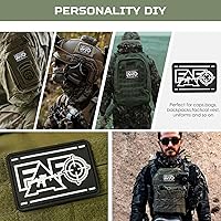 Vista 3 de FAFO - Parches tácticos con gancho y bucle, con protección de PVC para joder y descubrir, divertido parche para chaleco, mochilas, chaquetas, parche