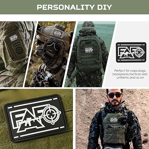 Miniatura 3 de FAFO - Parches tácticos con gancho y bucle, con protección de PVC para joder y descubrir, divertido parche para chaleco, mochilas, chaquetas, parche
